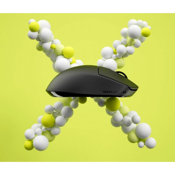 Pulsar X3 CrazyLight Mini Jet Black Wireless Gaming Mouse