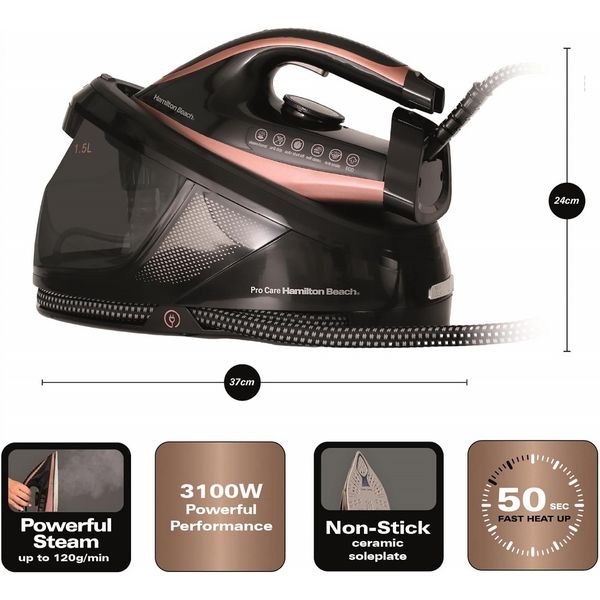 Hamilton Beach Procare Steam Generator Iron Open Box