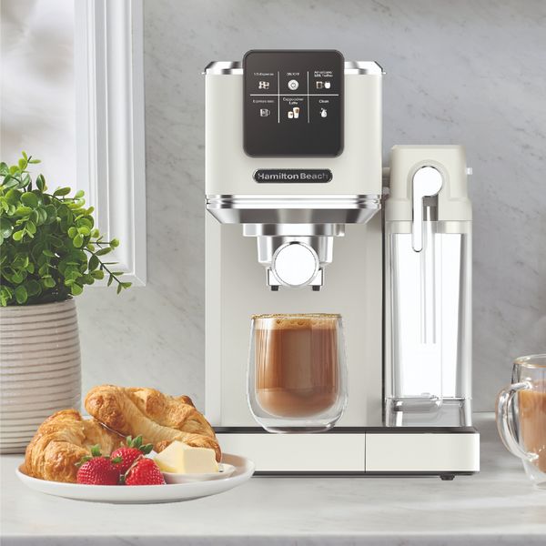 Hamilton Beach BaristaPro + Touch 8 in 1 Espresso With Milk Cream