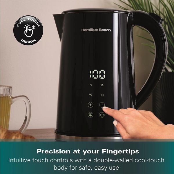 Hamilton Beach FlexiControl 1.7L Digital Control Variable Temperature Kettle Open Box