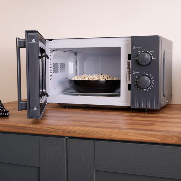 Hamilton Beach Miami Kettle, Toaster and Miami Microwave Set - Charcoal
