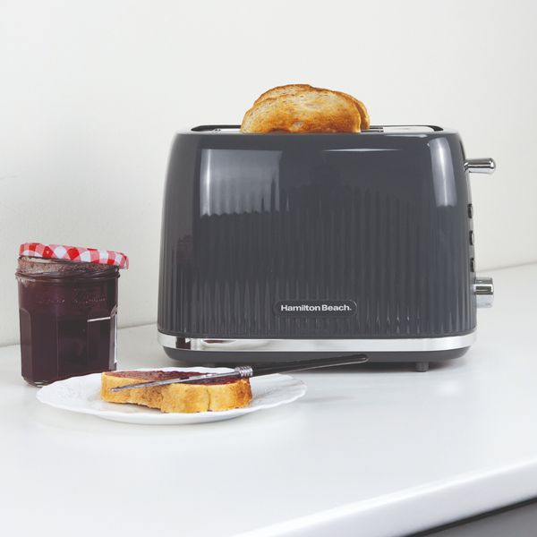 Hamilton Beach Miami Kettle, Toaster and Miami Microwave Set - Charcoal