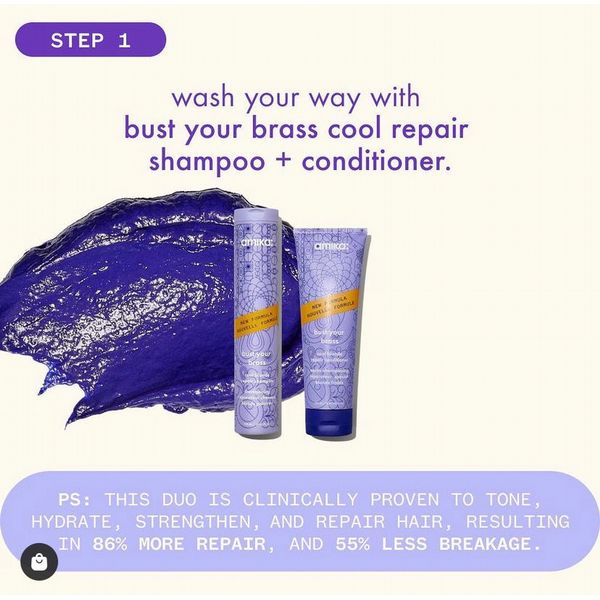 Amika Bust Your Brass Shampoo 275Ml