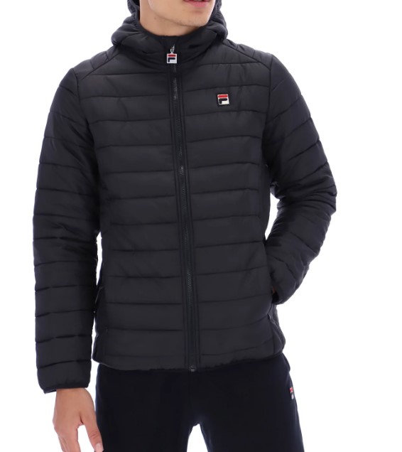 FILA Quilted Jacket Black