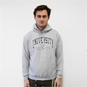 University of Greenwich Printed Hoody - Grey