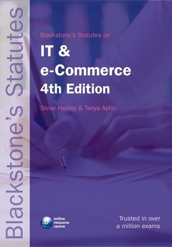 Blackstone's Statutes on IT and e-Commerce