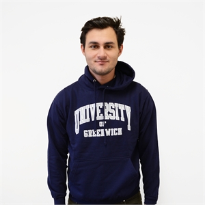 University of Greenwich Printed Hoody - Navy