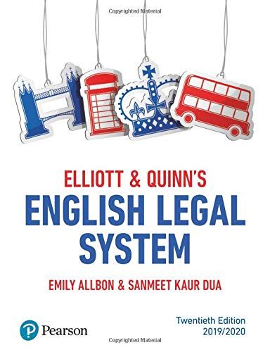 Elliott & Quinn's English Legal System
