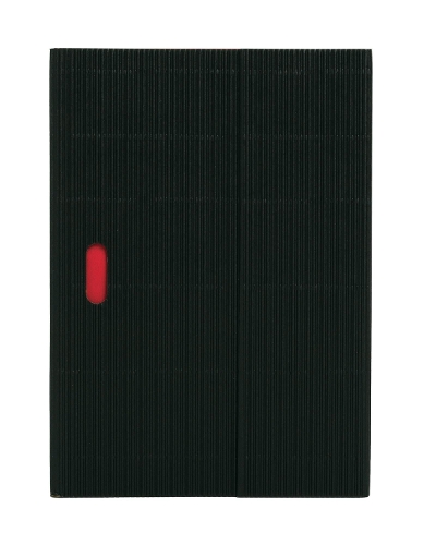 Black (Ondulo) A5 Lined Notebook