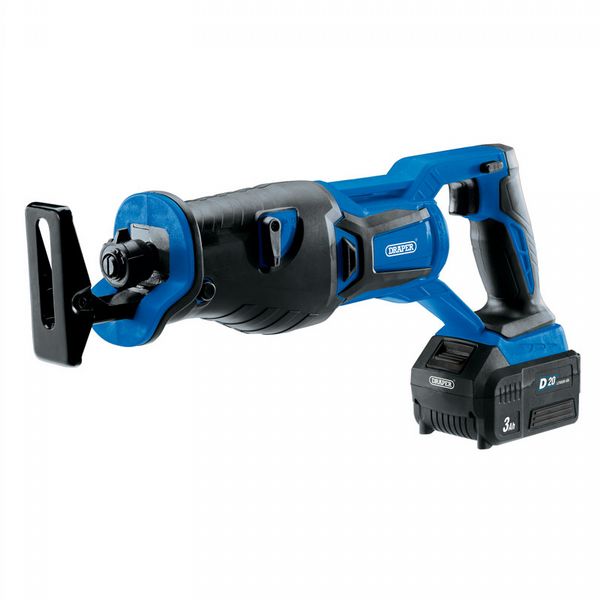 Draper D20 20V Brushless Reciprocating Saw With 1X 3Ah Battery And Fast Charger