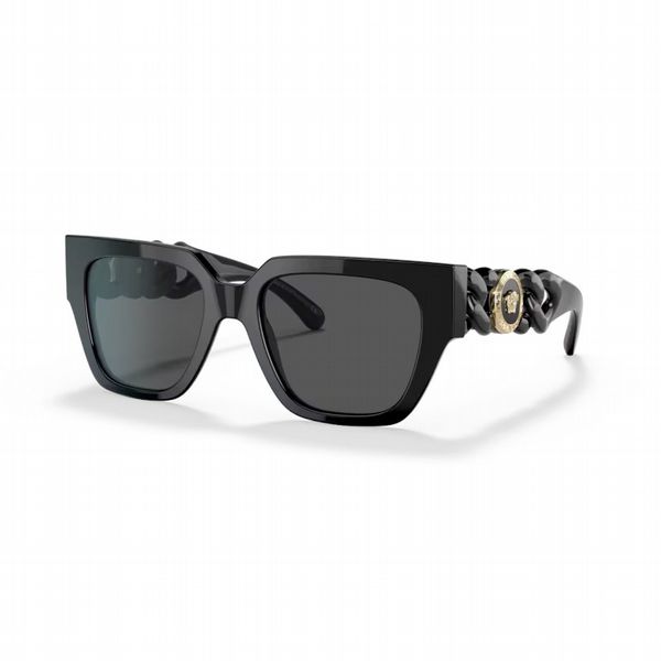 Versace Black Frame With Dark Grey Lens - Size Small