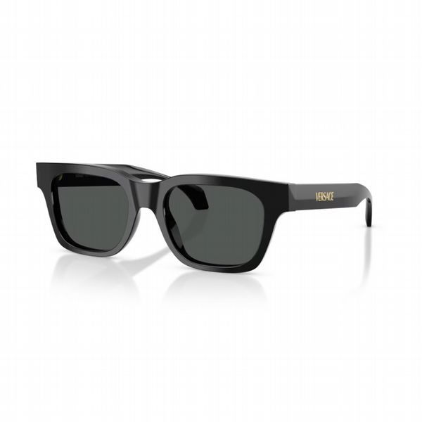 Versace Black Frame With Dark Grey Lens - Size Large