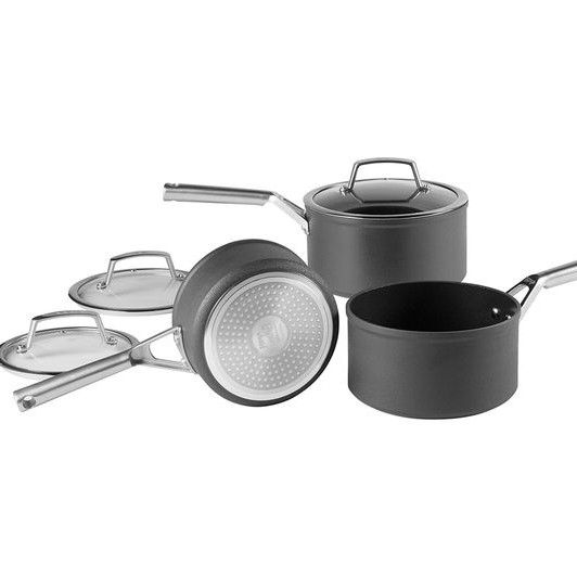 Ninja Zerostick Premium 3-Piece Nonstick Saucepan Set