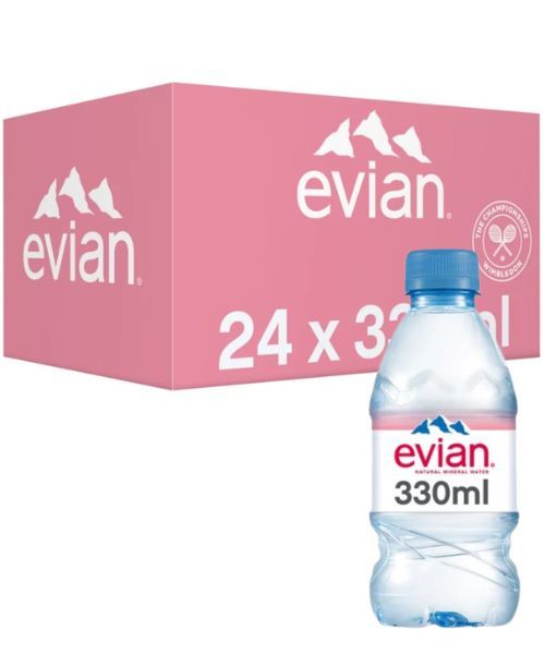 Evian Natural Spring Water 330ml (Pack of 24)