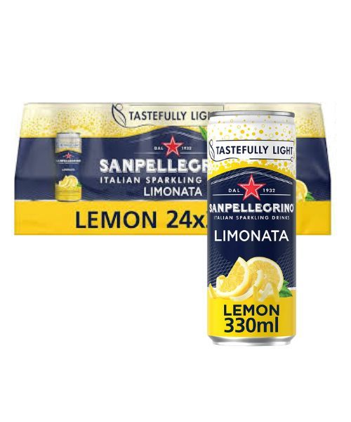 San Pellegrino Limonata Lemon 330ml Can (Pack of 24)