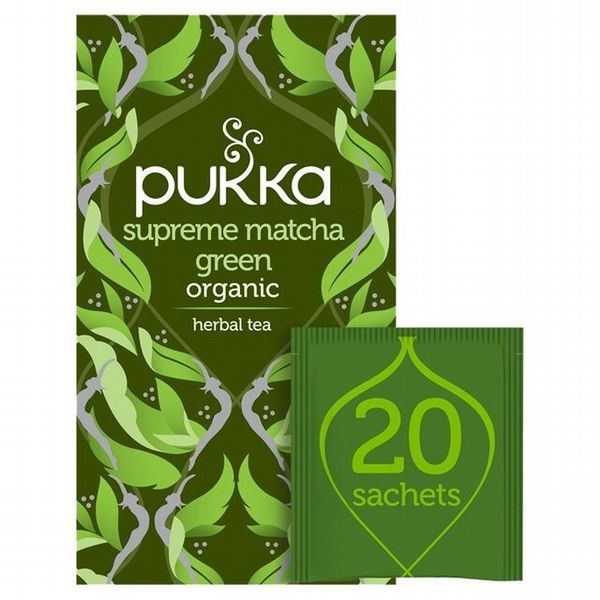 Pukka Supreme Matcha Green Organic Herbal Tea Bags (Pack of 20)