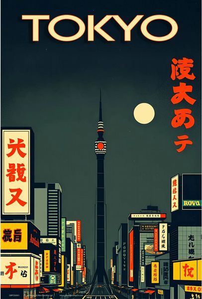 GB Posters Tokyo Night 61 x 91.5cm Maxi Poster