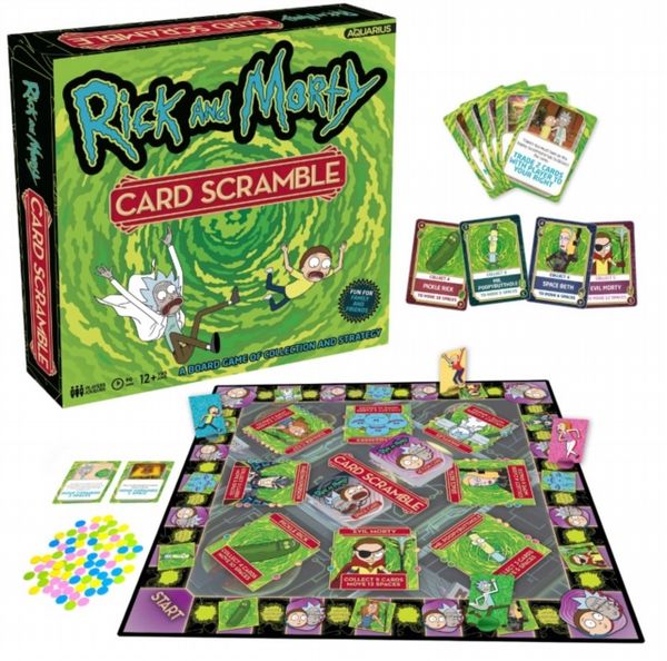 Rick & Morty Card Scramble Board Game