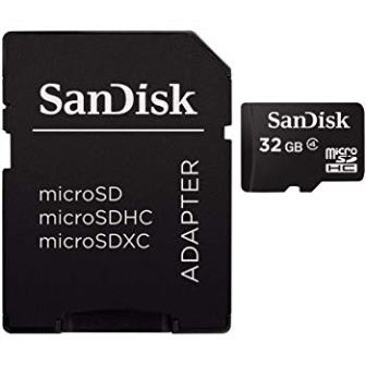 SanDisk microSDHC Card with Adapter 32GB